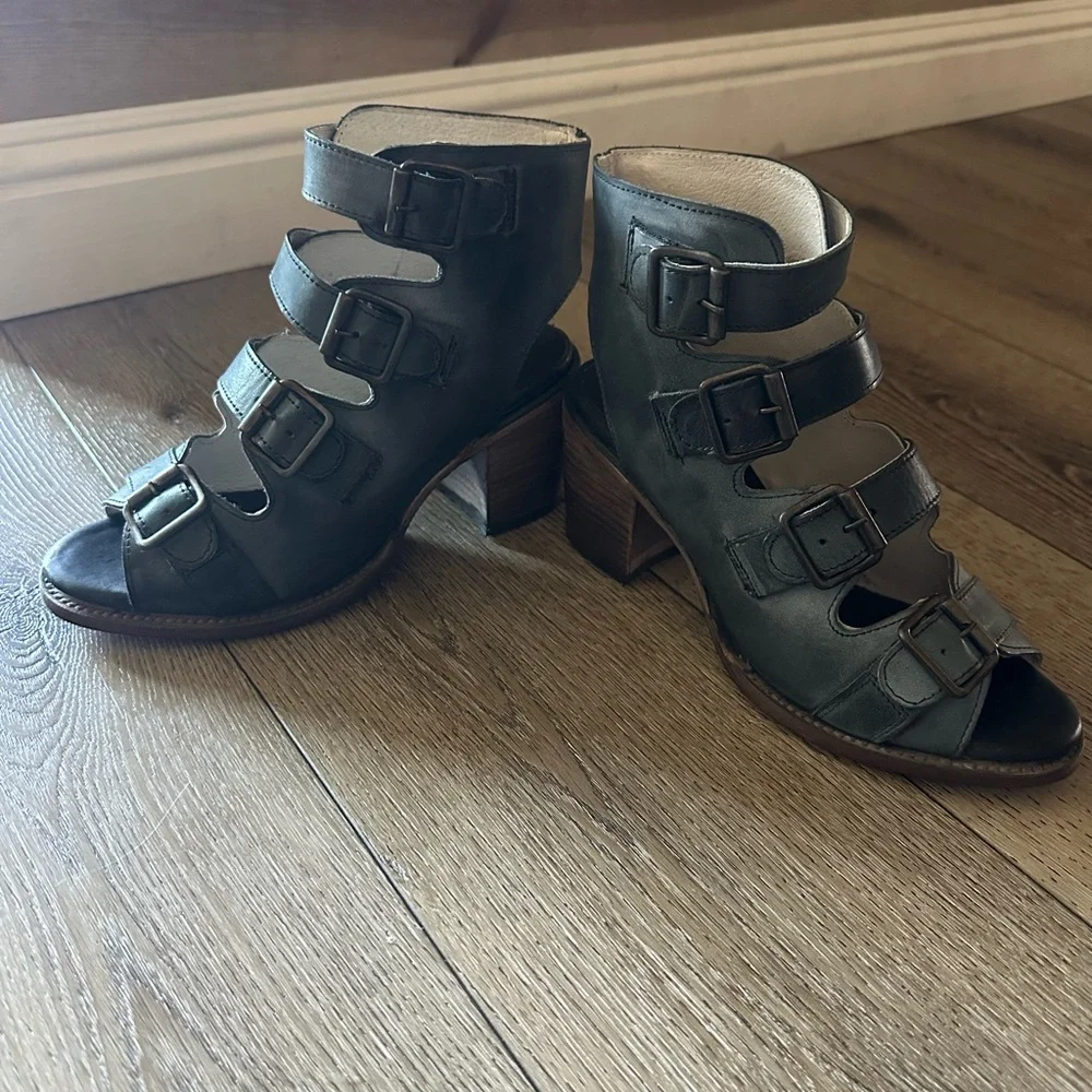 Freebird by Steven Black Strappy Heels - Picture 3 of 8